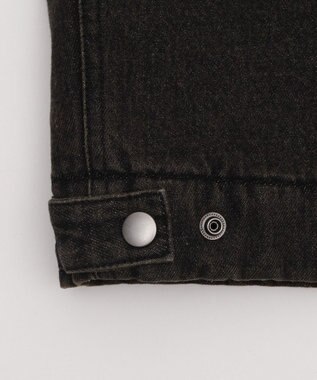 WEGO 【ユニセックス着用ITEM/MLサイズ展開】ワーカーズキルティングZIPジャケット デニムブラックソノタ