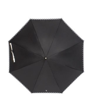 MOONBAT POLO RALPH LAUREN（ポロ ラルフローレン）晴雨兼用日傘 無地 刺繍 長傘 遮光率100％ 遮熱 UV ブラック