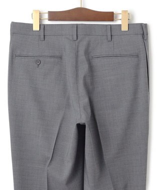 J.PRESS MEN 【KING SIZE】【Peppin Merino Comfort】【ウォッシャブル可 / 折り目加工】プレーンウィーヴ スラックス / ノータック ライトグレー系