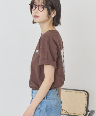 AMERICAN HOLIC サガラ刺繍Ｔシャツ Brown