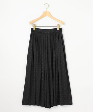 組曲 【秋のNEWカラー追加】ギャザーライトデシン パンツ ブラックドット系7