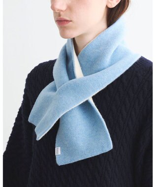 MOONBAT MACKINTOSH PHILOSOPHY(マッキントッシュ フィロソフィー）【ギフトBOX付】ウール100％ リバーシブル ニット マフラー ユニセックス 日本製