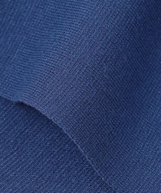 23区 S 【Sサイズ限定】ヴィスコースストレッチ ペプラムデザイン ニット ダルブルー系