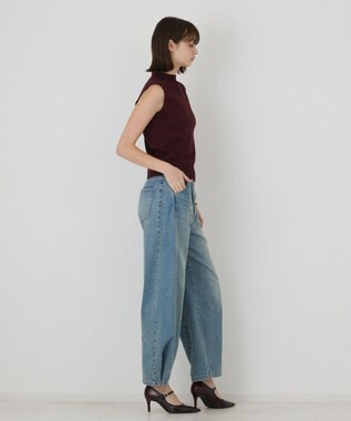 GRACE CONTINENTAL ラップ2wayデニムパンツ ブルー