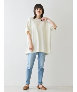 AMERICAN HOLIC ミニ裏毛ポンチョチュニック1 Ivory