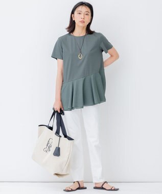 23区 【CLASSY.6月号掲載】ビジュー フラット サンダル ダークブラウン系