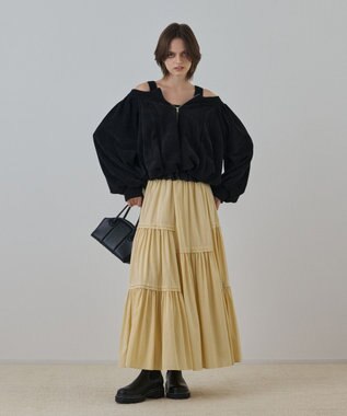 バルーンモールカットカーディガン