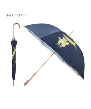 MOONBAT POLO RALPH LAUREN 長傘 RAIN BEAR 一枚張り ネイビーブルー