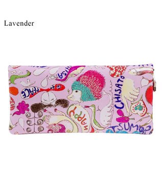 tsumori chisato CARRY ハッピースタッフ　長財布　2つ折り　かぶせ ラベンダー