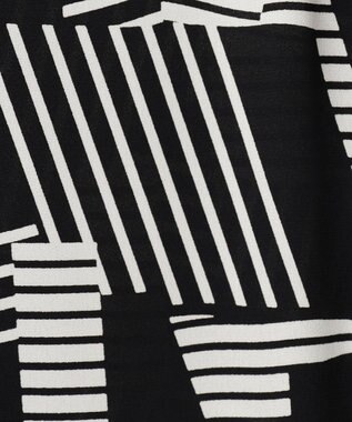 ICB 【WEB限定カラーあり】 Back Satin Amunzen ノースリーブブラウス ブラック系柄