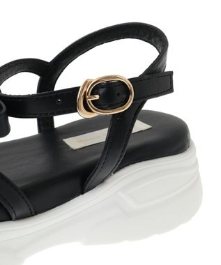 Maison de FLEUR オペラリボンスニーカーサンダル Black