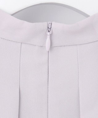 23区 【洗える】 バックサテンアムンゼン スタンドカラー ブラウス ライラック系