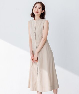 組曲 S 【速乾・撥水】ハイカウントタフタ ワンピース ベージュ系