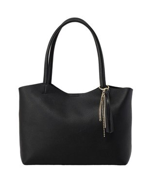 earth music&ecology 【軽量】チャーム付きトートバッグ Black