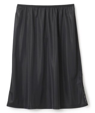 UNFILO 【洗える】リネンレーヨン カフタンワンピース ブラック