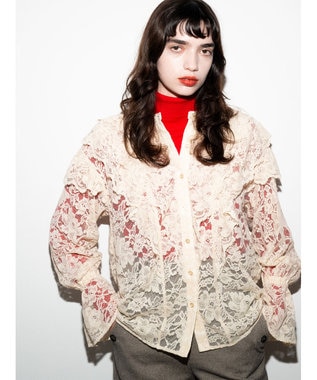 Te chichi レースフリルレイヤードブラウス《2025winter catalog item》