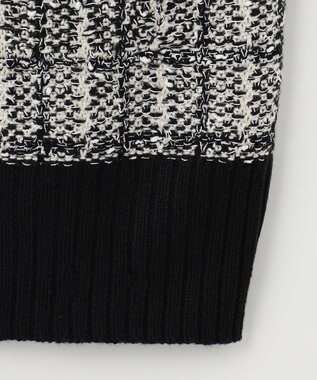 ANY L 【洗濯機可】ツイーディベスト ブラック