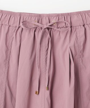 ANY 【ウエストゴム】ナイロンベイカーフレアスカート ピンク