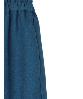 Green Parks 麻調Ｉラインスカート Blue