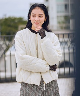 ANY L モールキルトブルゾン エクリュ