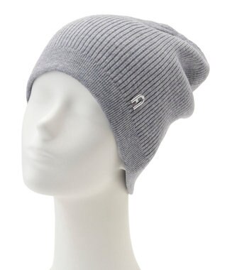 MOONBAT 【WEB限定】FURLA(フルラ)アーチロゴ付き ニット帽 帽子 UVカット 手洗いOK グレー