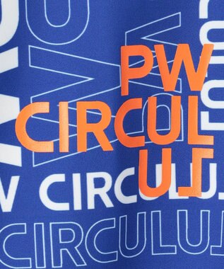 PW CIRCULUS 【UVカット / 吸水速乾 / 伸縮性抜群】【MEN】PWロゴ柄モック サックスブルー系5