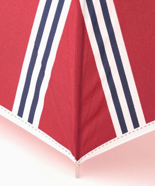 MOONBAT POLO RALPH LAUREN(ポロ ラルフローレン) 長傘 ワンポイント ストライプ 75デニール 日本製 レッド