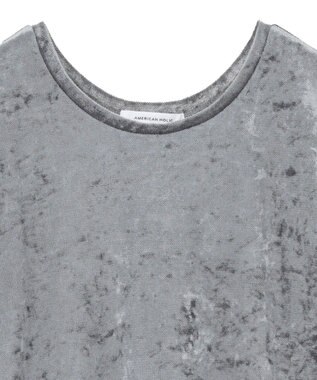 AMERICAN HOLIC シアーベロアプルオーバー Charcoal Gray