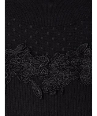 earth music&ecology シアードッキングニットプルオーバー Black