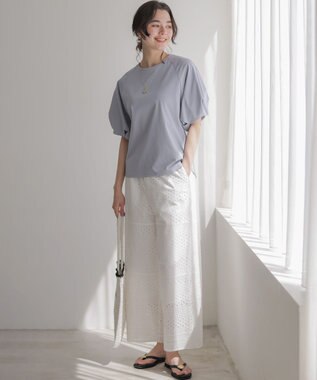 組曲 L エンブロイダリーレース パンツ ホワイト系