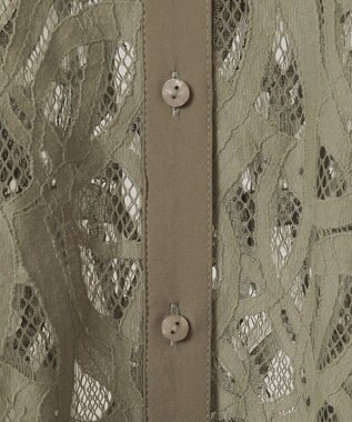 Green Parks ・ＥＬＥＮＣＡＲＥ　ＤＵＥ　総レースブラウス Sax