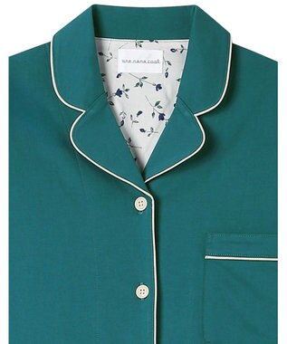 une nana cool 【綿100%】72/2 メガハイゲージパジャマ MADE WITH LIBERTY FABRIC グリーン