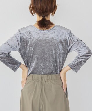 AMERICAN HOLIC シアーベロアプルオーバー Charcoal Gray