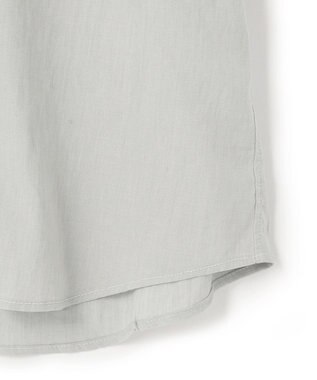 JOSEPH HOMME リネンストレッチブロード ウィングカラー半袖シャツ スカイブルー系