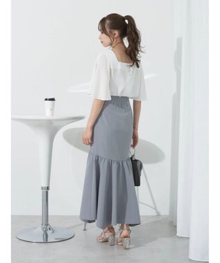 earth music&ecology ２ＷＡＹショルダースリットブラウス Off White