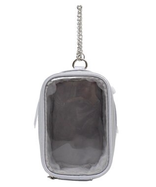 WEGO 【痛バ＆推し活グッズ】サイドレースアップぬいポーチ シルバー