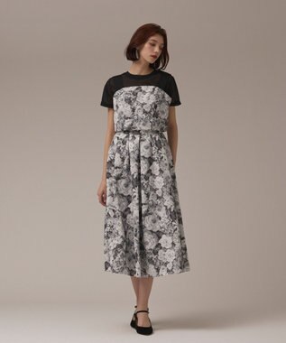 GRACE CONTINENTAL アンティークフラワーベアトップ ブラック