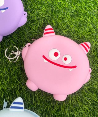 WEGO ツノツノモンスターポーチ ライトピンク