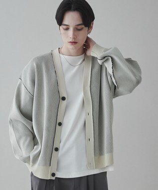 WEGO クリアライトリバーシブルカーディガン ホワイト