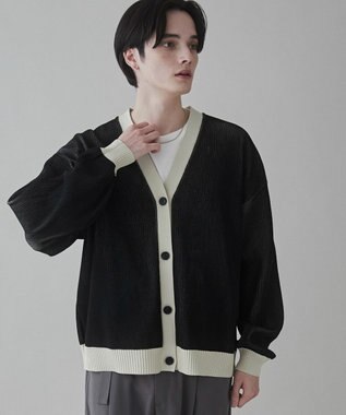 WEGO クリアライトリバーシブルカーディガン ホワイト