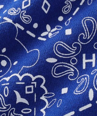 MIKI HOUSE HOT BISCUITS バンダナ風柄スタイ 紺