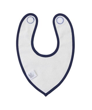 MIKI HOUSE HOT BISCUITS バンダナ風柄スタイ 紺