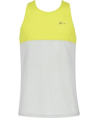 CW-X 【UNISEX】 CW-X ランニングシャツ メッシュ素材 涼しい着ごこち スポーツウェア ノースリーブ ユニセックス DLR160 /ワコール イエロー