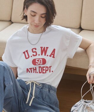 WEGO 【ANGIE VINTAGE】カレッジロゴプリントTee 柄22
