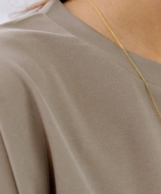 Tiaclasse 【洗える】フレンチスリーブカノコトップス ベージュ