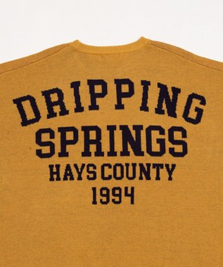 WEGO スリーブロゴニットプルオーバー イエロー