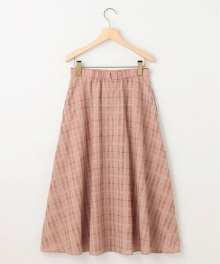 組曲 S ラメシアーチェック スカート ピンク系3