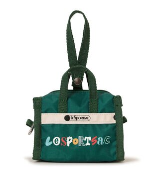 LeSportsac MICRO WEEKENDER CHARM/LSSタイポグラフィチャームグリーン LSSタイポグラフィチャームグリーン