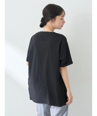 earth music&ecology プリーツドッキングチュニック Black