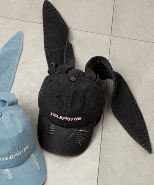 WEGO うさ耳デニムキャップ ブラックその他